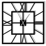 Ceas metalic mare Plaza 90 cm