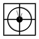 Ceas de perete Simple 50 cm